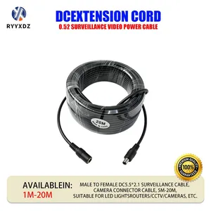 DC Male and Female Connectors, 12V Router Camera Adapter, LED Light Strip, Car Equipment Power Extension Cord Plug thumbnail-1