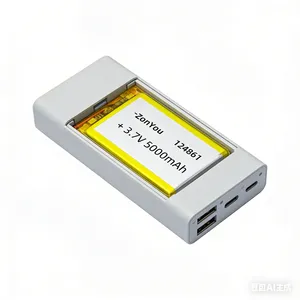 124861 Pouch Cell Good Price Lithium Polymer Battery for Portable Electric Mini Fan thumbnail-2