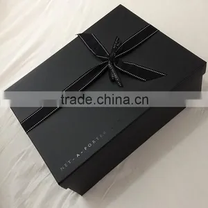 Trade Assurance Custom Logo Glossy Elegant Black Paper Box thumbnail-1