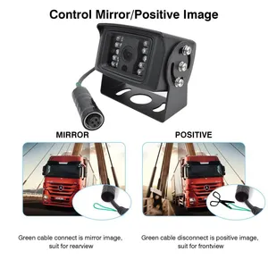 EnruigeOK 4Pin Rear View Backup Camera For Bus Truck Van RV HD IR Night Vision Waterproof thumbnail-4