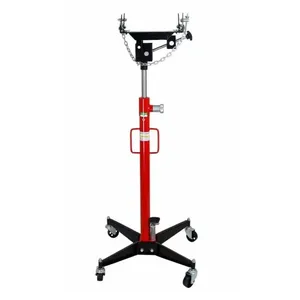 Transmission Jack Hydraulic Telescoping Transmission Jack 1300lb Capacity Floor Jack 2 Stage With 360°Swivel Wheels Foot Pedal thumbnail-1
