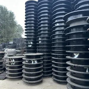 Jingdong EN124 Ductile Iron D400 Waterproof Manhole Cover ISO 9001:2000 Certified for Road Facilities Custom Casting Service thumbnail-5