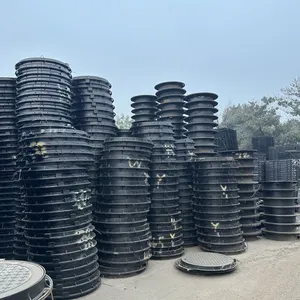 High Quality Jingdong Brand Ductile Cast Iron Manhole Cover EN 124 Compliant ISO 9001:2000 Standard for Road Sewage Facilities thumbnail-5