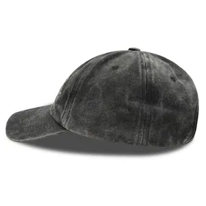 Wholesale Custom Logo Unisex Vintage Cotton Adjustable Trucker Dad Hat Dyed Distressed Sports Caps Washed Baseball Cap thumbnail-4