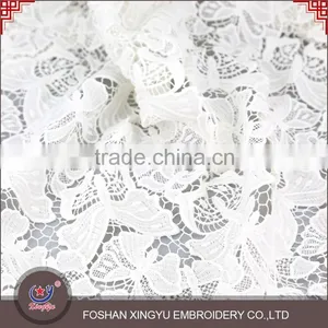 Top Quantity New Product Leaves Pattern Bulk White Dress Making Indian Embroidery Fancy Laces Fabric thumbnail-1