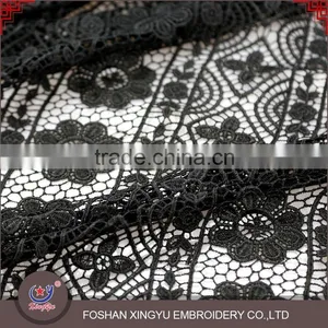 Hot Sale Promotional Cheap Cutwork Lace Embroidery Designs African Net Lace Fabric Netting Stretch Mesh thumbnail-5