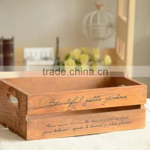 Hot Sell Wooden Crate ,garden Display Wooden Box ,wood Tray Wholesale thumbnail-4