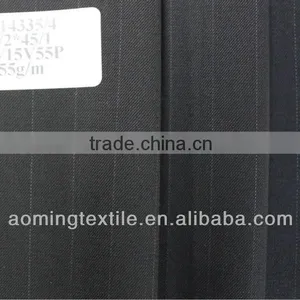 Cheap Wool Suit Fabric on PROMOTION With Big Stripes thumbnail-2