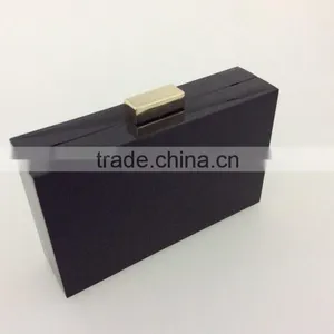 Black Acrylic Clutch Bag, Black and White High Quality Evening Bags thumbnail-2