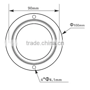 78mm 100W Bay Light Led Lens With 90 Degree Viewing Angle thumbnail-3