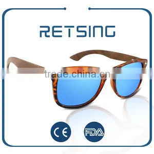 2016 Promotional Nice Design Wood Temple pc Frame Sunglasses Bamboo Wood Sunglasses thumbnail-6