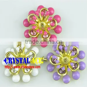China Factory Direct Sale Metal Craft Flower Parts for Leather thumbnail-2