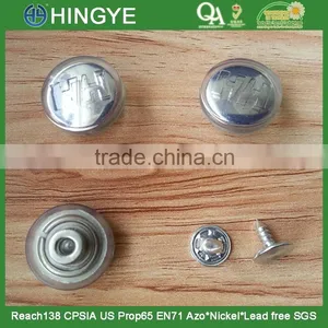 Transparent Rubber Covered Jeans Button For Jackets or Jeans --- J1538 thumbnail-1