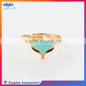 ANIMAL FOX SHAPED UNIQUE CHARM INITIAL BIG GOLD DESIGNER RINGS thumbnail-1
