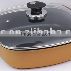 24cm Die Cast Aluminium Square Pan With Induction Bottom thumbnail-1