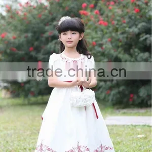 2012 Collection Hot Sale Organic Girls Everyday Dresses H50038 thumbnail-1