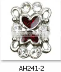 Best Selling Fashion Jewelry Beads Colorful Heart& Flower Shape Crystal Alloy Beads 2014 thumbnail-2