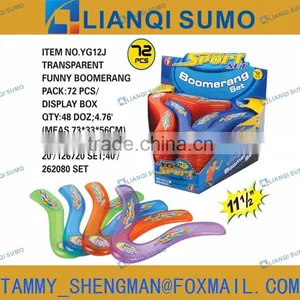 Plastic Transparent Funny Boomerang thumbnail-1