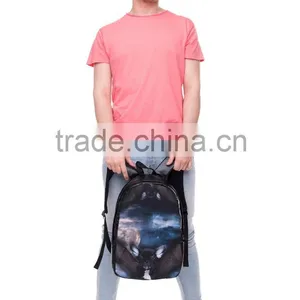 New Design 3D Print High Quality Custom Emoji Kids Backpack Bag thumbnail-2