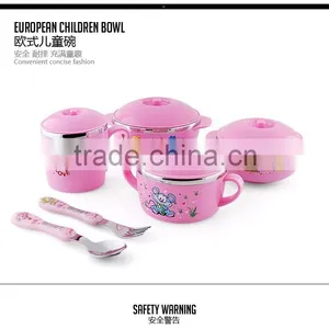 Chinese Wholesale 5 Piece Stainless Steel Mixing Bowl Set With Lids for Children thumbnail-6