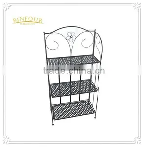 Metal Foldable Display Shelves Supermarket Rack for Vegetable and Fruit thumbnail-1