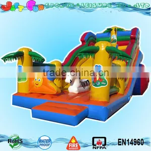 Giant Jungle Animals Inflatable Slide for Kids and Adusts Supplier's Choice thumbnail-1