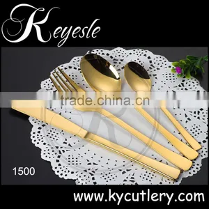 Gold Cutlery Set,flatware Set 4 Pcs,fork Spoon Set thumbnail-2