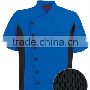 Basic Fit Short Sleeve Chef Coats Studs/ Poly/Cotton Twill Cook Uniform/Kitchen Clothes thumbnail-4