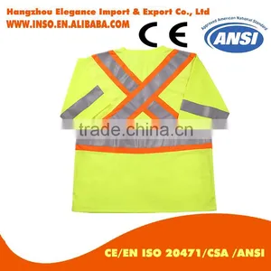 BIG SALE EN20471 ANSI/SEA 107 AS/NZS High Visibility Two Tone Safety Reflective Clothing hi Vis Shirt thumbnail-1