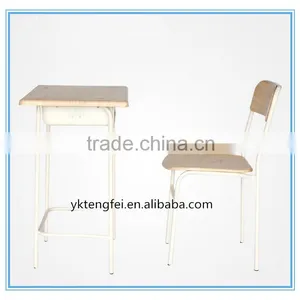 High Quality School Furniture Werzalit Single Desks and Chairs thumbnail-2