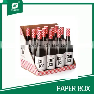 CORRUGATED CARDBOARD BOX FOR WINE BOTTLES WITH DIVIDER thumbnail-3