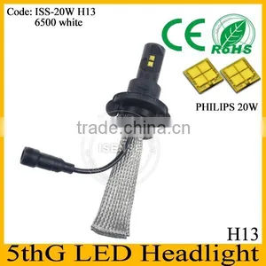 Newest Fanless 2015 Led Headlight 20w Led Lamp, H13 Socket Led Lighting, H13 Headlight Socket thumbnail-1
