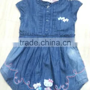 Denim Dress Summer Blouse Children's Clothes Denim Blouse Denim Shirts for Girls thumbnail-1