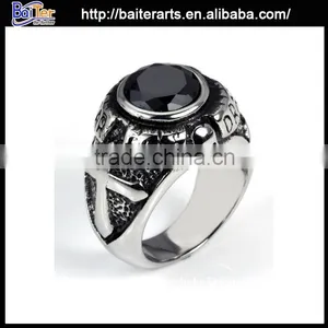 Fashion Cheap Titanium 316L Cheap Wholesale Men Stainless Steel Ring thumbnail-3