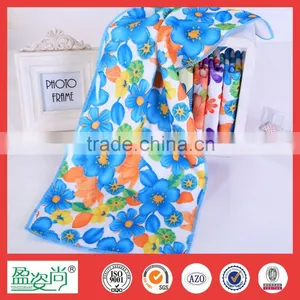 Wholesale Colourful 100% Cotton Floral Face Towel Highly Absorbent Made in China thumbnail-2