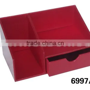 PU Desk-top Organizer With Drawer thumbnail-1