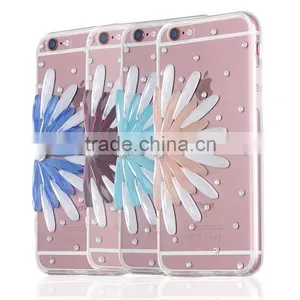 Manufacturer Wholesale Luxury Shining Diamond TPU Cover Mobile Phone Case for Iphone 6/6S thumbnail-1