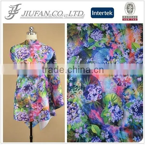 Jiufan Textile Hot Sale Digital Printed 100% Polyester Scuba Fabric for Women Cloths thumbnail-1