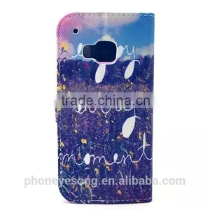 PU Printed Back Cell Phone Case For HTC M9 thumbnail-2
