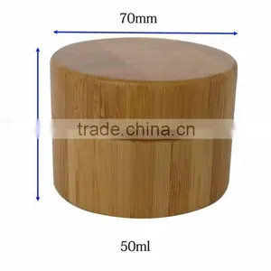 50g Hot Sale Bamboo Cosmetic Container, Bamboo Cosmetic Packaging, Cream Jar Europe thumbnail-2