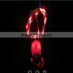 Water Proof Battery Operated Flower Shaped Copper Wire LED Micro Fairy String Light Ln Red thumbnail-1