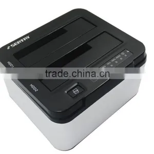 High Quality USB3.0 Dual Bay 2.5 and 3.5 Sata Hard Driver Dock(2 in 1) thumbnail-3