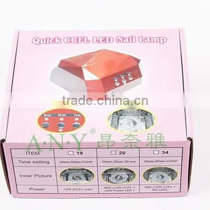 18W Nail Dryer (12WCCFL+6W Powerful LED )CCFL LED Nail Lamp Magnifying Lamp For Nail Art Led Nail Gel Polish Dryer thumbnail-6