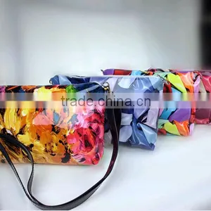 2015 Summer Tide Girl New Style Sugar Jelly Transparent Shoulder Bag With Printing Flower Bag in Bag thumbnail-5