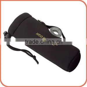 Portable LED Flashlight Pouch Black Soft Water Resistant Belt Holster for Hiking Camping thumbnail-3