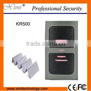 2 Color LED Indicators (Red and Green) KR500 Wiegand Access Control Card Reader IP65 Waterproof Smart Card Reader thumbnail-1