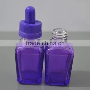 Square Glass Bottle Childproof Cap/ Square Glass Pipette Dropper Bottles /square Glass Euro Dropper Bottles thumbnail-4