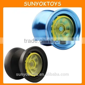 YJ Patent Design Aluminum Finger Spins YOYO With Hubstack PK Yoyo Factory thumbnail-1