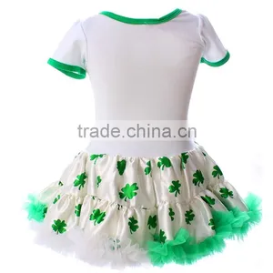 Funny Baby Romper Baby Lace Rompers Plain White and Green Baby Rompers Rompers Baby Girls thumbnail-6