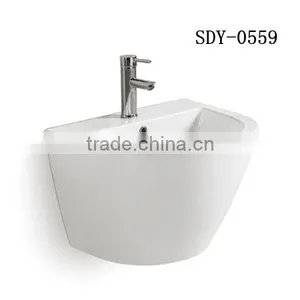 Bathroom Design Wall Mounted Basin Wall Hung Wash Sink Supplier's Choice thumbnail-1